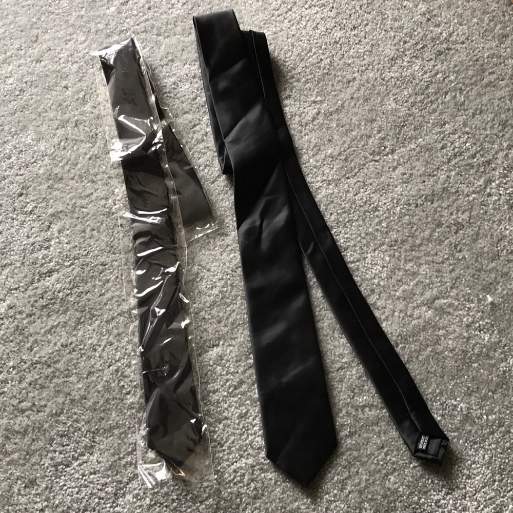 Brand New Black Neckties